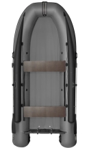 Моторная лодка ПВХ Фрегат 430 FM Jet/L/S (ФМ Джет/Л/С) с фальшбортом Серый