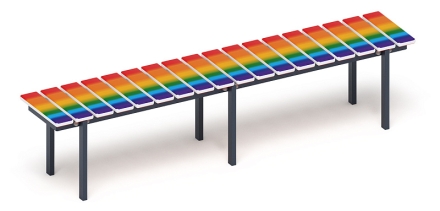 Скамья - МФ 42.01.15 (Радуга), фото 2