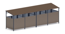 Навес контейнерной площадки для мусора (4 секции) МФ 55.02.02.4-02, фото 3