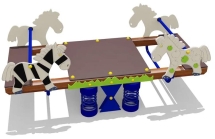 Качели-балансир двойные на пружинах 04660 для детской площадки