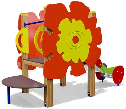 Горка Аленький цветочек 08105 H=650 для детской площадки, фото 1