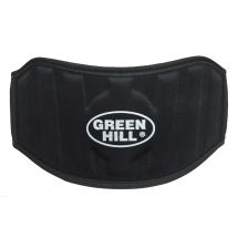 Пояс тяжелоатлетический "GREEN HILL", размер M (дл. 100 см), черный