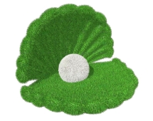 Топиари Ракушка, h=84см - газон Eco