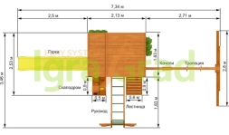 Детская площадка IgraGrad Клубный домик 2 с рукоходом, фото 6