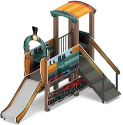 Паровозик (цветной) мини - ДИК 1.03.5.01-16 - Игровой комплекс H=750, фото 1