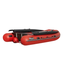 Моторная лодка ПВХ Фрегат 430 FM Jet/L/S (ФМ Джет/Л/С) с фальшбортом Красный