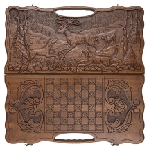 Нарды резные &quot;Собачья охота&quot; 60, Haleyan