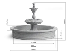 Фонтан Королевский в бетоне, фото 5
