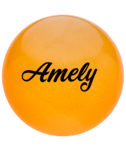 Мяч для художественной гимнастики AGB-102, 19 см, оранжевый, с блестками Мяч для художественной гимнастики AGB-102, 19 см, оранжевый, с блестками