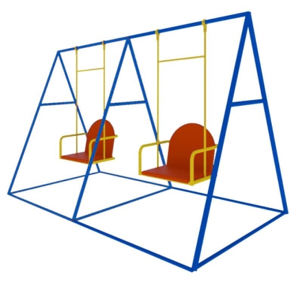 Детские качели К-4 CКИ 006 для уличной площадки, фото 2