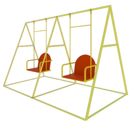 Детские качели К-4 CКИ 006 для уличной площадки, фото 3