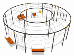 Качели парковые ВСТ 210500 для улицы, фото 1 Качели парковые ВСТ 210500 для улицы, фото 1