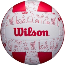 Мяч вол. &quot;Wilson Seasonal&quot; арт.WTH10320XB, р.5, 18 пан, композит.кожа, маш.сшивка, бело-красный