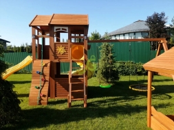 Детская площадка IgraGrad Клубный домик 2 с трубой и рукоходом, фото 5