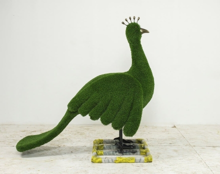 Топиари Павлин зеленый, композиция для клумбы - газон Eco, фото 2