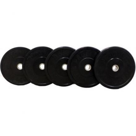 Диск для штанги каучуковый, черный, PROFI-FIT D-51, 5 кг, фото 2