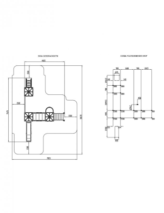 Детская игровая площадка Замок Средневековый ДИК 2.18.05-02 H=1500, фото 6