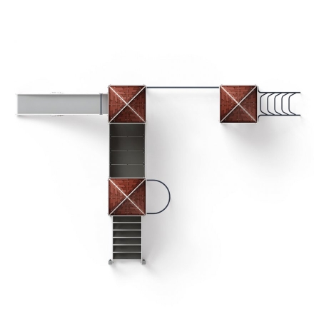 Детская игровая площадка Замок Средневековый ДИК 2.18.05-02 H=1500, фото 5