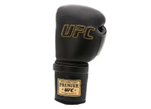 (UFC Премиальные тренировочные перчатки на шнуровке черные - 10 Oz)