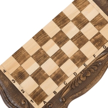 Шахматы + нарды резные 50, am452