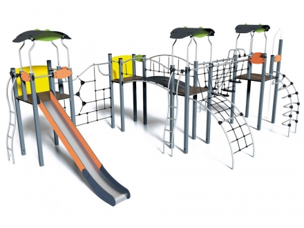 УК 7.210.11 Четыре башни с лазалками и тремя крышами цинк, фото 1