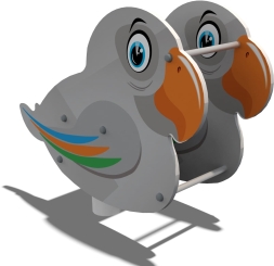 Качели на пружине Какаду КЧ042.00 для детских площадок, фото 1