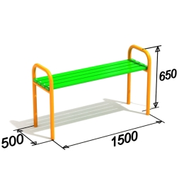 Лавочка детская для игровой площадки, фото 2 Лавочка детская для игровой площадки, фото 2