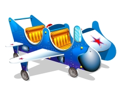 Игровой макет Самолет ИМ026 для детских площадок, фото 1