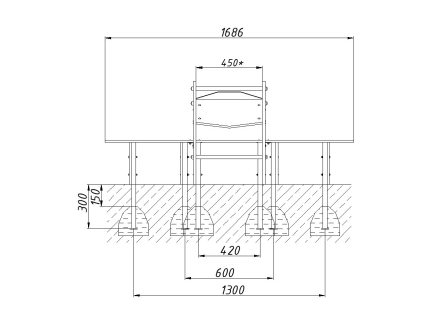 Игровой макет Самолет ИМ026 для детских площадок, фото 4