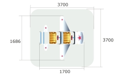 Игровой макет Самолет ИМ026 для детских площадок, фото 3