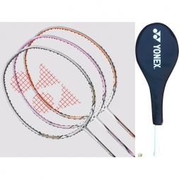 Ракетка бадминтонная Yonex Nanoray 10, графит. стержень, со струнами, мультиколор
