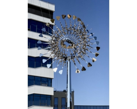 Скульптура из нержавеющей стали Пульсар Стандартный размер, трубчатое основание из нержавеющей стали, фото 4