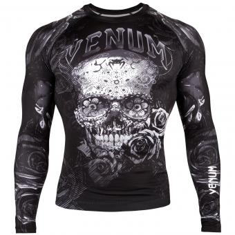 Рашгард Venum Santa Muerte 3.0 Black/White L/S, фото 1