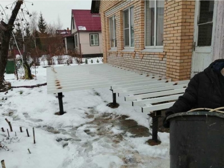 Навес веранда на сваях, фото 5
