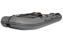 Моторная лодка ПВХ Фрегат 370 FM Light (ФМ Лайт) НДНД Про Серый