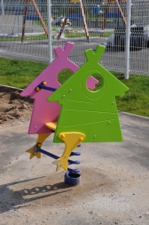 Качалка на пружине Избушка 04045 для детской площадки, фото 2