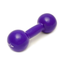 Гантель виниловая DB-102 5 кг, фиолетовая