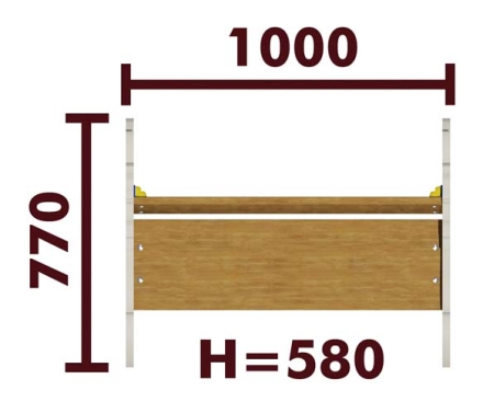 Скамейка детская Конь 26007 для игровой площадки, фото 2