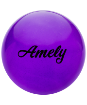 Мяч для художественной гимнастики AGB-102, 19 см, фиолетовый, с блестками Мяч для художественной гимнастики AGB-102, 19 см, фиолетовый, с блестками