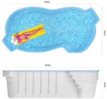 Бассейн 5,66х2,76х1,62м. Винсон Marshall Pools (чаша)