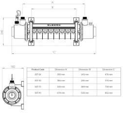 Теплообменник Elecro SST-95 95 кВт, фото 4