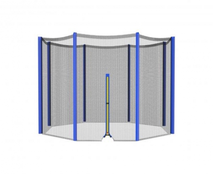 Батут DFC Trampoline Fitness 5ft наружн.сетка, синий (152см), фото 2