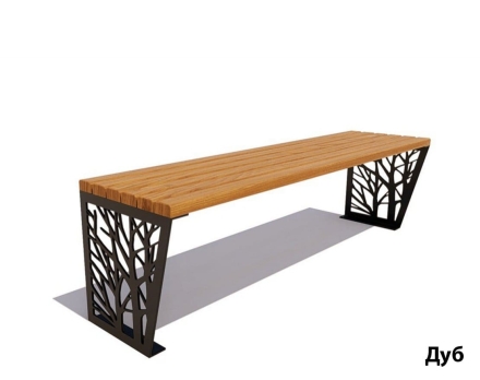 Банкетка Роща, Сосна 2 м, фото 4