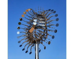 Скульптура из нержавеющей стали Пульсар Стандартный размер, 8-гранное конусовидное основание из нержавеющей стали, фото 2