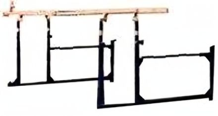 Брусья гимнастические пристенные массовые дер.жерди, фото 1