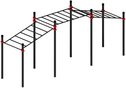 Воркаут ЛОВ 89 красный ВТ 101.22-01, фото 3 Воркаут ЛОВ 89 красный ВТ 101.22-01, фото 3