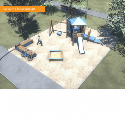 Детская игровая деревянная площадка Одна башня, фото 1