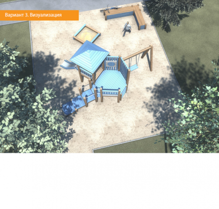 Детская игровая деревянная площадка Одна башня, фото 2