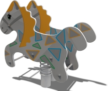 Качели на пружине Конек-Горбунок КЧ040.00 для игровой детской площадки