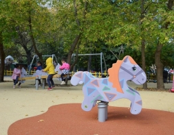 Качели на пружине Конек-Горбунок КЧ040.00 для игровой детской площадки, фото 5